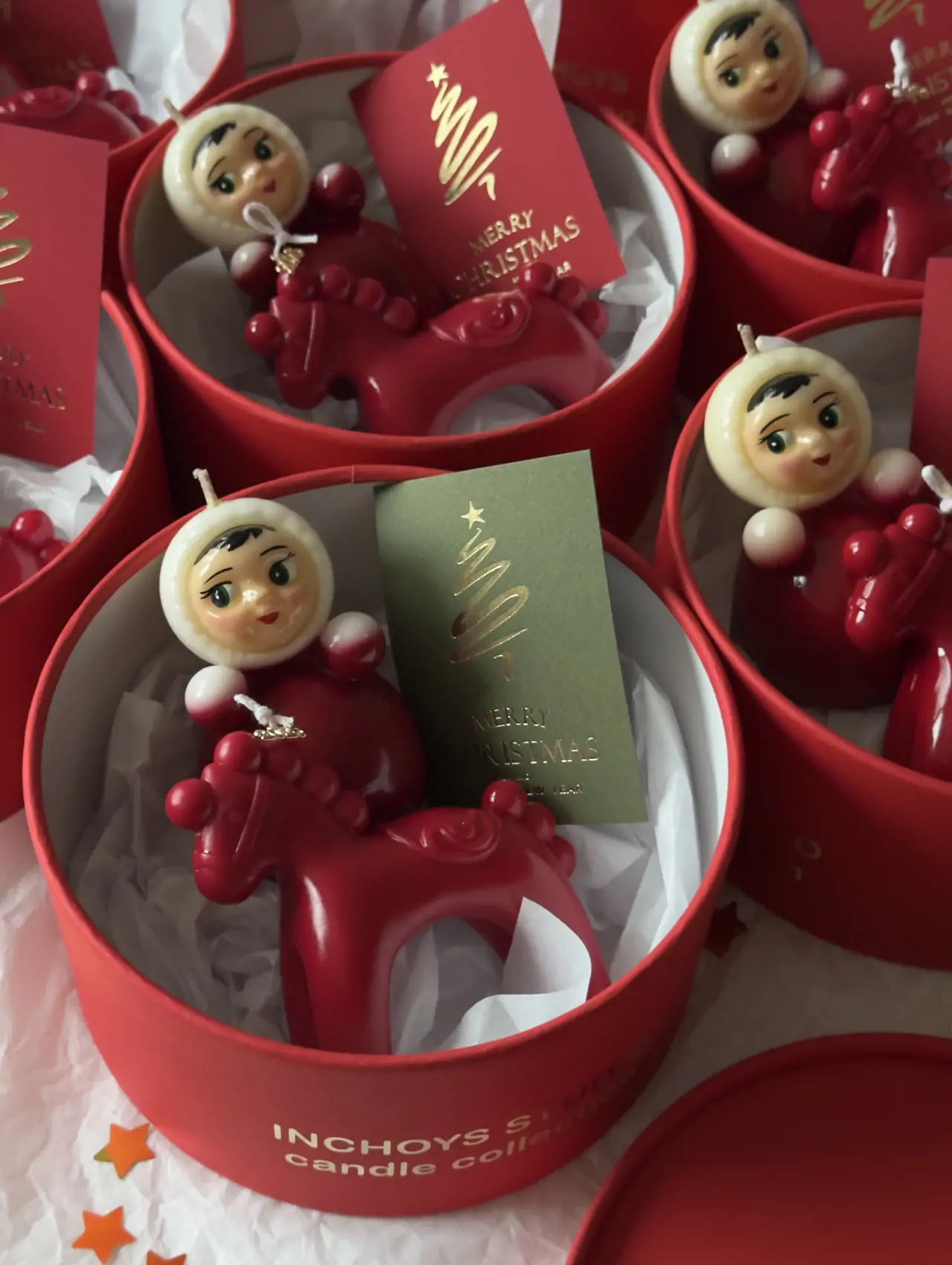 Подарочный набор с огненной лошадкой и Неваляшкой в красном 