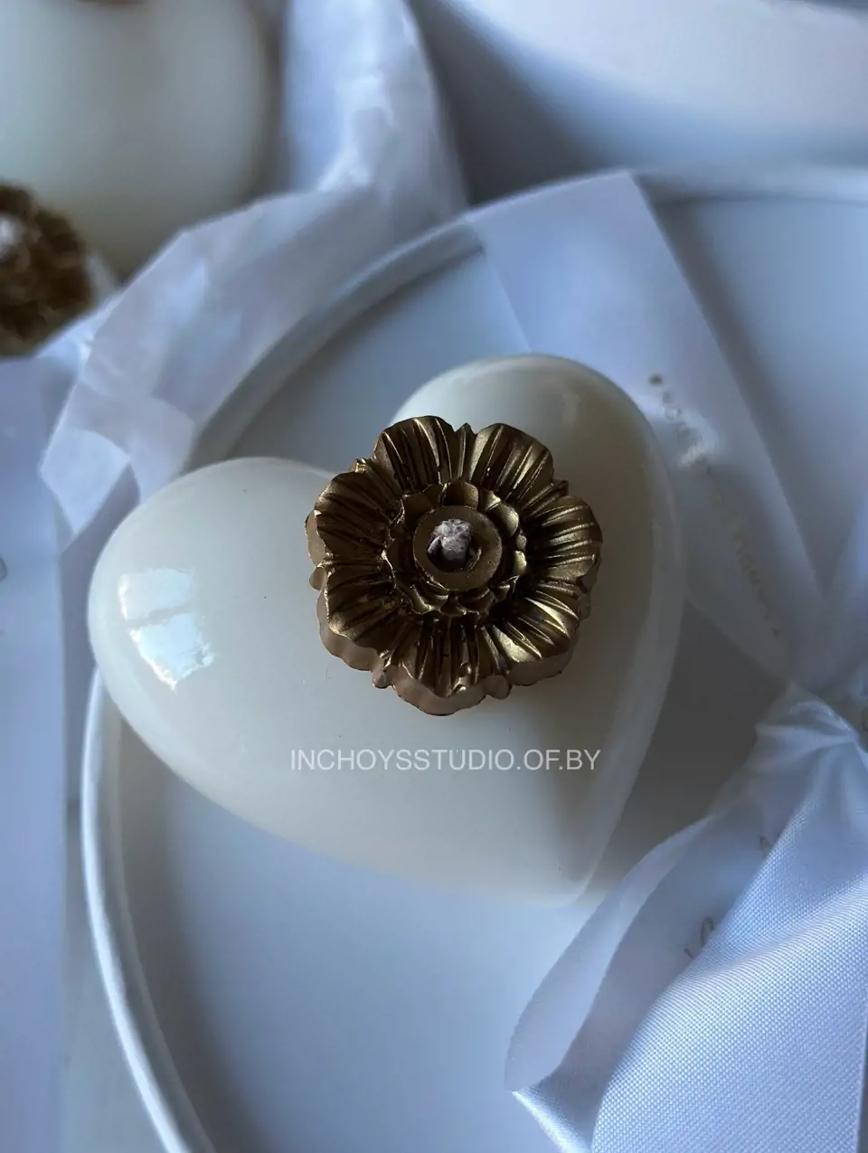 Винтажное керамическое сердце  — изображение 1