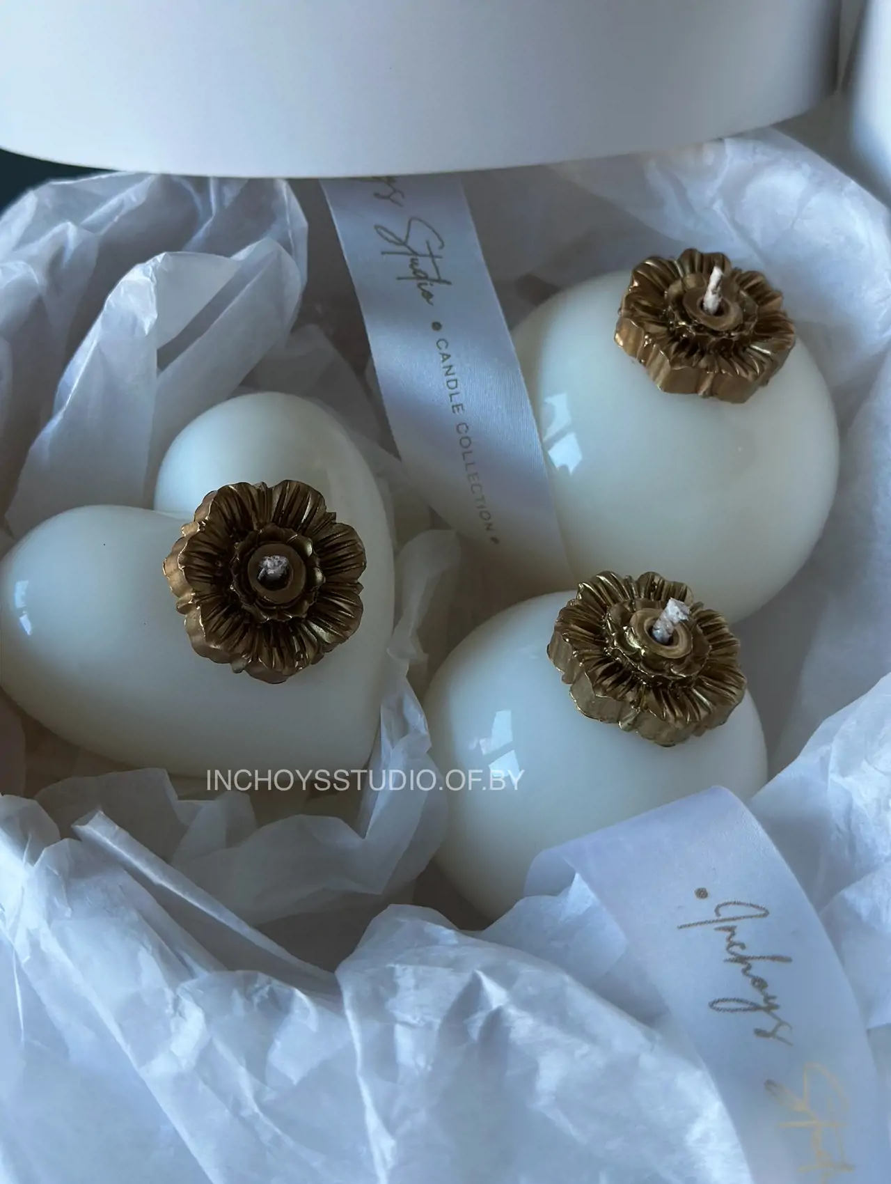 Подарочный набор керамических свечей Ceramic vintage 3 шт