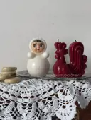 Миниатюра Подарочный набор Петушок и Неваляшка в белом  2