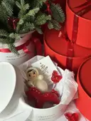 Миниатюра Неваляшка в белом в подарочной коробке  9