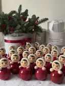 Миниатюра Неваляшка в красном в подарочной коробке  2