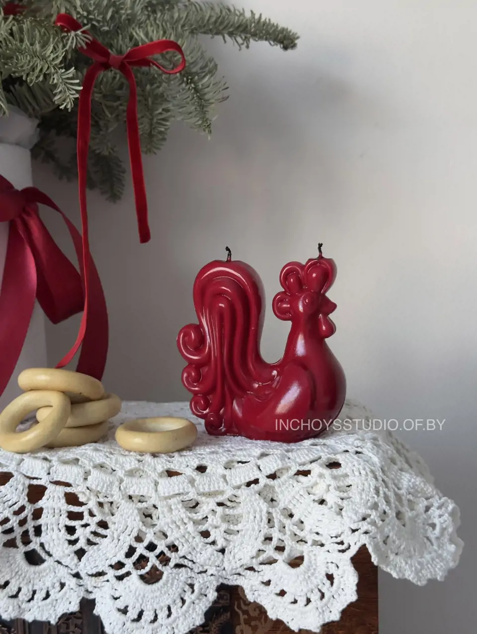 Подарочный набор Петушок и Неваляшка в белом  — изображение 4