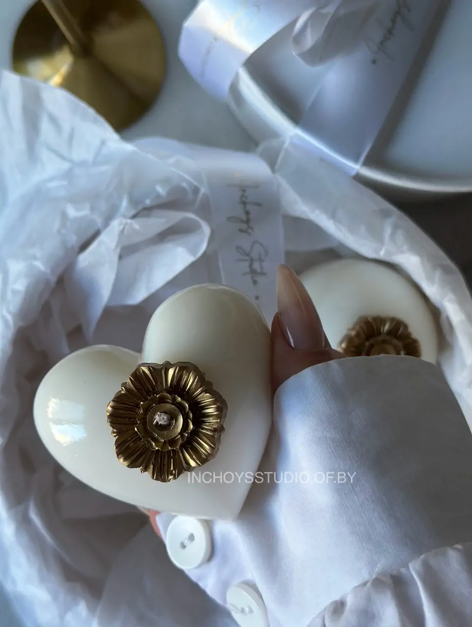 Винтажное керамическое сердце  — изображение 2