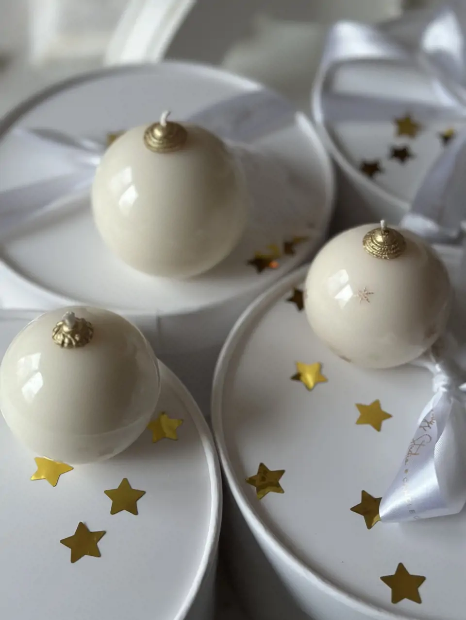 Керамический шар 6 см гладкий белый — изображение 3