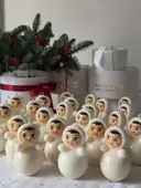 Миниатюра Неваляшка в белом в подарочной коробке  10