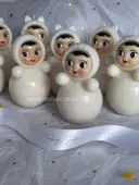 Миниатюра Неваляшка в белом в подарочной коробке  7